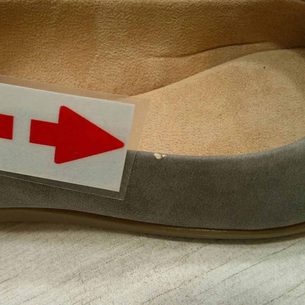 LifeStride Women's Amelia Loafer Flats Faux Suede Pewter Size 7.5 M